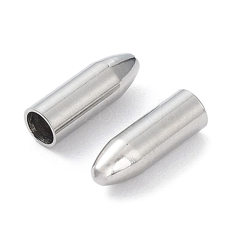 Non-Tarnish 304 Stainless Steel Cord Ends LS-STAS-P327-13P-1