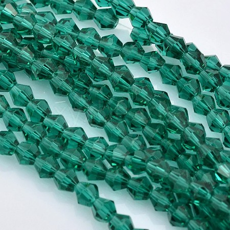 Faceted Bicone Glass Beads Strands X-EGLA-P017-4mm-09-1