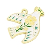 Alloy Enamel Pendants ENAM-C024-01A-04LG-1