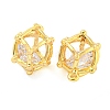 Brass Pave Cubic Zirconia Pendants KK-M286-13G-2