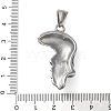 304 Stainless Steel Pendants STAS-M113-07AS-3