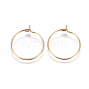 304 Stainless Steel Hoop Earrings Findings STAS-F227-54C-G-1