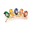 Birds with Branch Alloy Rhinestone Brooch JEWB-O009-11-1