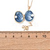 Magnetic Brass Enamel Egg Locket Pendant Necklaces for Women KK-CBAF5B9-02G-02-3