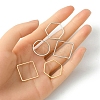 60Pcs 3 Styles Brass Linking Rings KK-YW0002-32-5