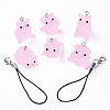 DIY Translucent Resin Pig Mobile Phone Strap Making Kits DIY-YW0011-16C-2