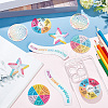 Olycraft 2 Sets Rainbow Color PEVA Anxiety Relief Calm Stickers Strips DIY-OC0011-13-4