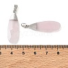 Natural Rose Quartz Pendants GG-CBA9F30-03P-07-3