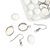 DIY Blank Dome Dangle Earrings Making Kit DIY-YW0002-03-3