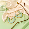 2Pairs 2 Colors Stainless Steel Fever Hoop Earrings EJEW-GO0001-11-4