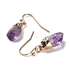 Natural Amethyst Dangle Earrings EJEW-G413-01B-G-3