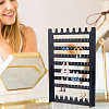 9-Tier Rectangle Acrylic Earring Display Organizer Stands EDIS-WH0029-76-6