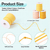 3 Rolls 3 Colors Faux Suede Cord LW-TA0001-07-4