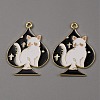 Alloy Enamel Pendants ENAM-CJC0006-74B-2