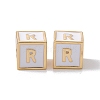 Rack Plating Brass Enamel Beads KK-B060-04G-04R-2