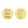 Brass Micro Pave Clear Cubic Zirconia Beads KK-T030-LA843-EX3-3