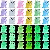 30pcs 5 colors Bear Luminous Resin Display Decorations DJEW-SZ0001-10-1