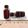 Dyed & Heated Natural Red Tiger Eye Perfume Bottle Pendants G-A026-16B-01-3