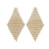 Brass Micro Pave Cubic Zirconia Stud Earrings EJEW-B046-14G-1