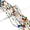 Mixed Electroplate Glass Beads Strands EGLA-A003-01-6