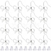 28Pcs Bowknot Shape Brass Earring Hook DIY-SP0001-06P-1