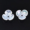 3-Petal Electroplate Acrylic Bead Caps LS-PACR-T014-03-2