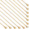 Beebeecraft 12Pcs 2mm 304 Stainless Steel Rolo Chain Necklaces for Men Women NJEW-BBC0001-01-1