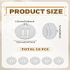 10Pcs 304 Stainless Steel Charms STAS-LP0003-19B-2