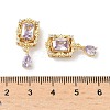Brass Micro Pave Cubic Zirconia Beads KK-Z139-03G-4