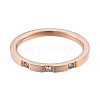 Crystal Rhinestone Simple Thin Finger Ring RJEW-N043-33RG-2