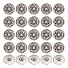 GOMAKERER 30Pcs Zinc Alloy Shank Buttons BUTT-GO0001-01-1