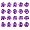 Half Round/Dome Tree Pattern Glass Flatback Cabochons for DIY Projects GGLA-YW0001-14H-1