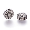 Tibetan Style Alloy Flower Beads TIBEP-GC190-AS-RS-2