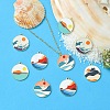 10Pcs 5 Styles Alloy Enamel Pendants ENAM-YW0003-94-4