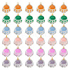  36Pcs 6 Colors Transparent Glass Pendants FIND-TA0002-04-2