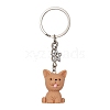 Resin Dog Pendant Keychain KEYC-JKC00564-01-1