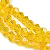 Transparent Electroplate Glass Beads Strands EGLA-A039-T2mm-B22-3