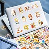 50Pcs Cute Hamster Graffiti PVC Adhesive Waterproof Stickers Self-Adhesive Stickers PW-WG1FFDA-01-4