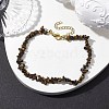 Natural Tiger Eye Anklets AJEW-AN00592-03-2