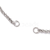 2Pcs 2 Colors 304 Stainless Steel Slider Bracelet Makings AJEW-JB01279-3