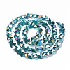 Electroplate Glass Beads EGLA-Q091-14mm-B06-2