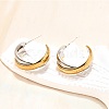 304 Stainless Steel Stud Earrings X-EJEW-O066-03M-5