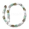 Electroplate Glass Beads Strands EGLA-P065-02A-08-2
