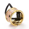 Alloy Ponytail Cuff Rubber Elastic Hair Ties OHAR-P018-A04-3