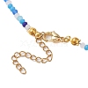 Glass Beaded Necklaces NJEW-JN04896-01-5