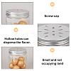   24pcs 6 style  Aluminium Hollow Candle Canister Lids AJEW-PH0004-79-4