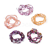 Natural Mixed Gemstone Bead Stretch Bracelets BJEW-K213-M04-1