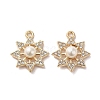 Alloy with Rhinestone Pendants FIND-B032-22G-1