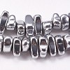 Electroplated Non-magnetic Synthetic Hematite Beads Strands X-G-P367-G08-1