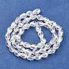 Electroplate Glass Beads Strands EGLA-D015-7x5mm-01-2